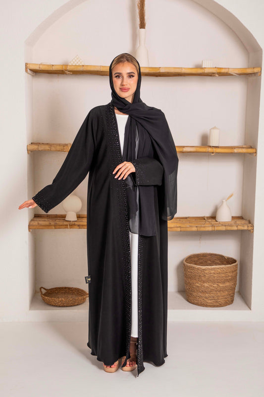 Luxe Bead Accents Abaya