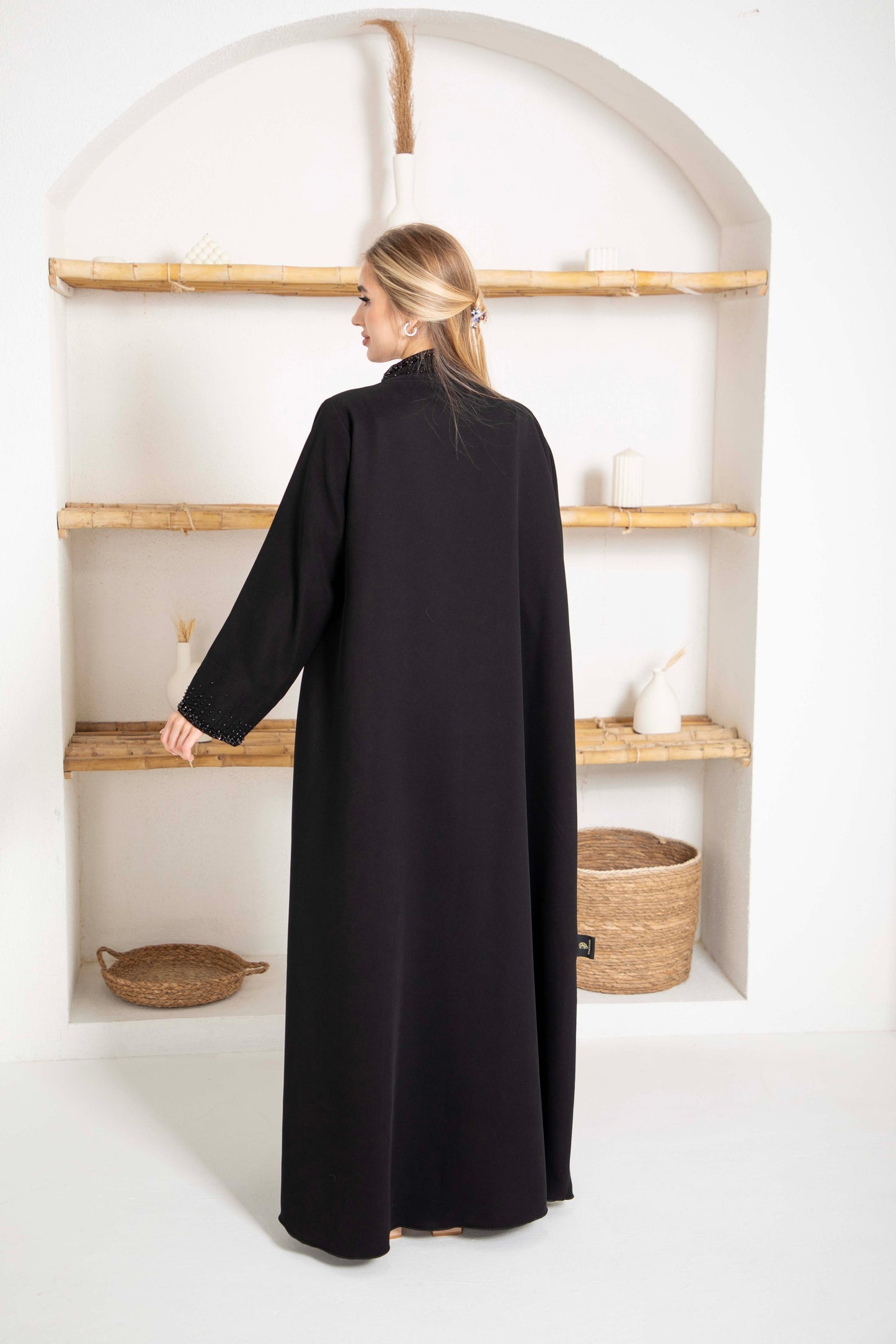 Luxe Bead Accents Abaya