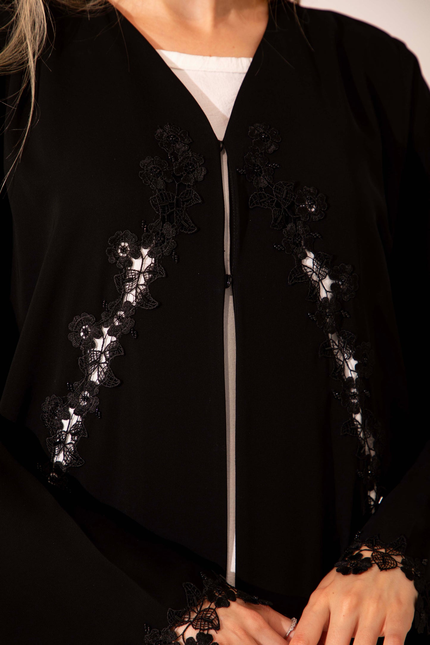 Embellished Noir Abaya