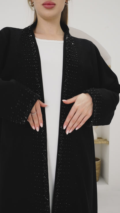 Luxe Bead Accents Abaya